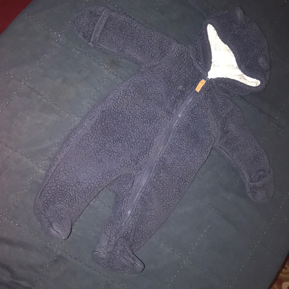 Baby, fuzzy winter suit